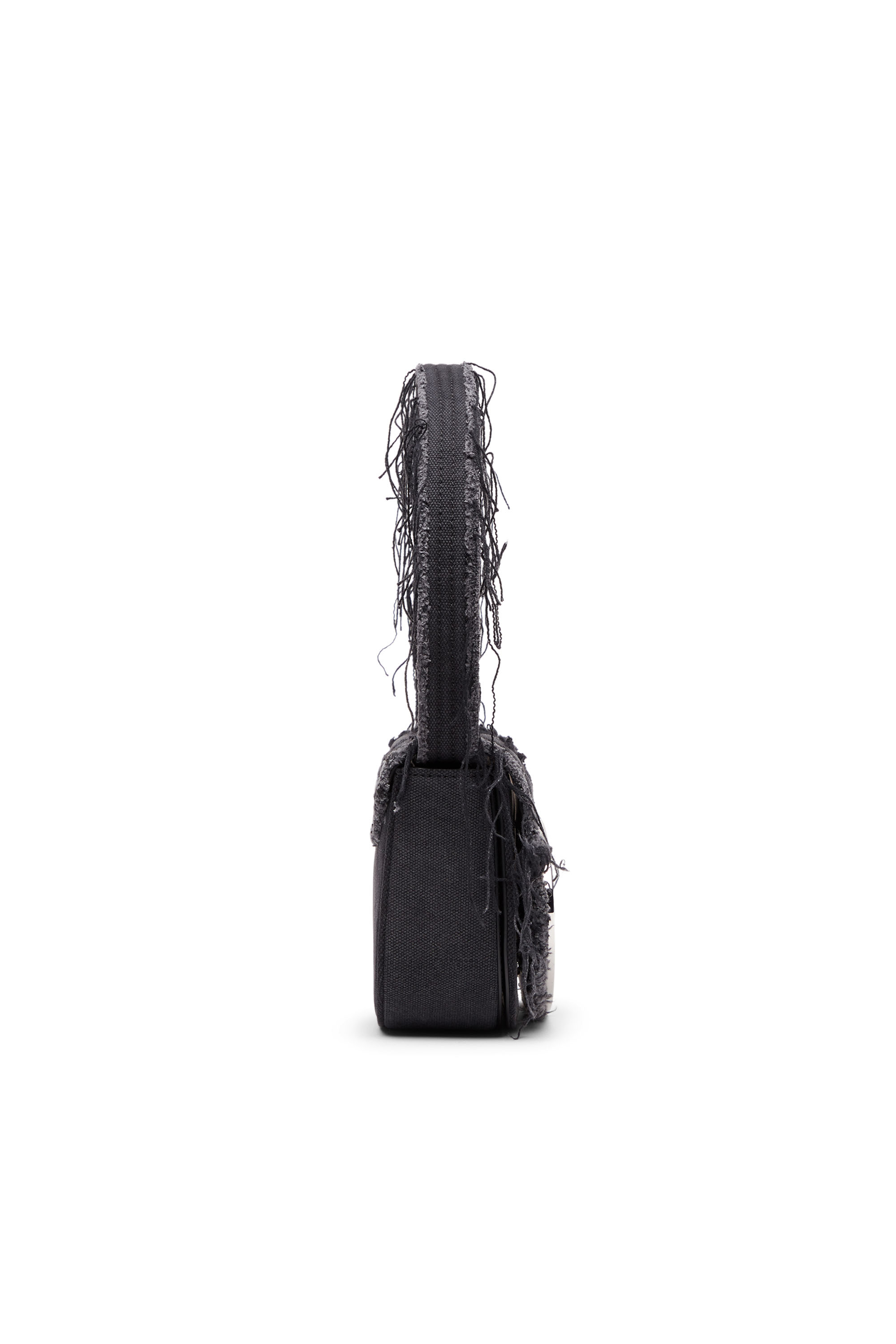 Diesel - 1DR, 1DR-Iconica borsa a spalla in tela e pelle Donna in Nero - 3