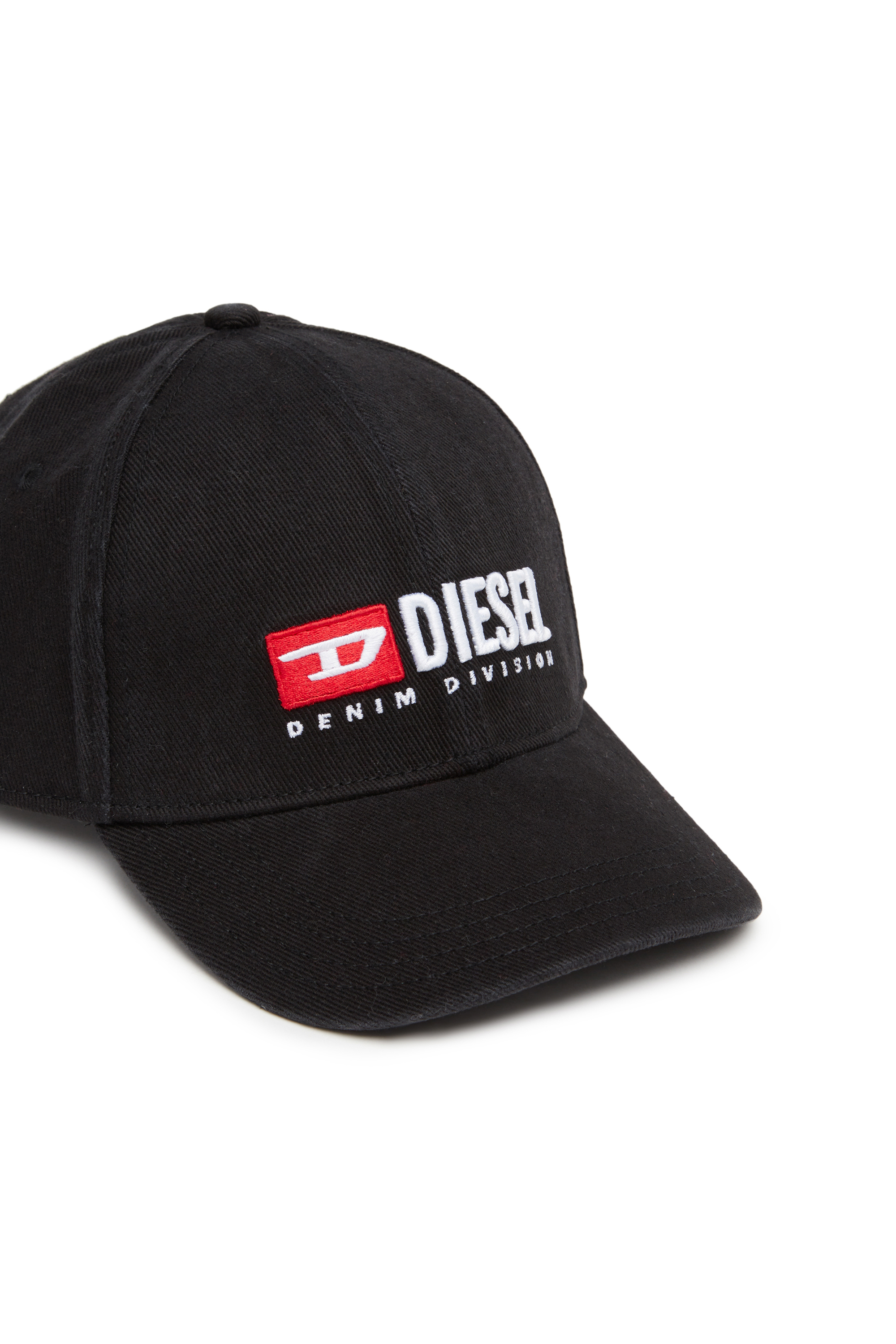 Diesel - CORRY-DIV-WASH, Cappello da baseball con logo ricamato Uomo in Nero - 3