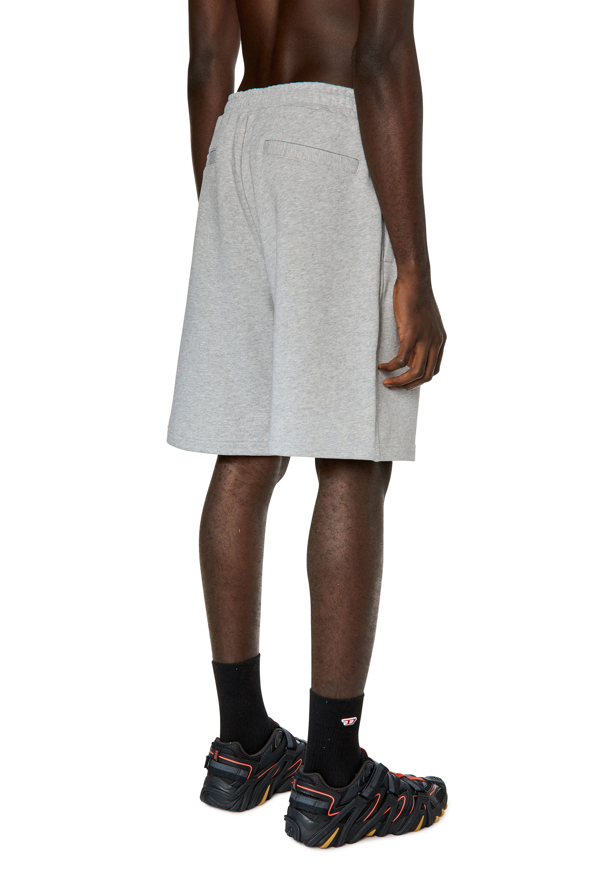 Diesel - P-CROWN-DIV, Short de survêtement avec logo brodé Homme in Gris - 4