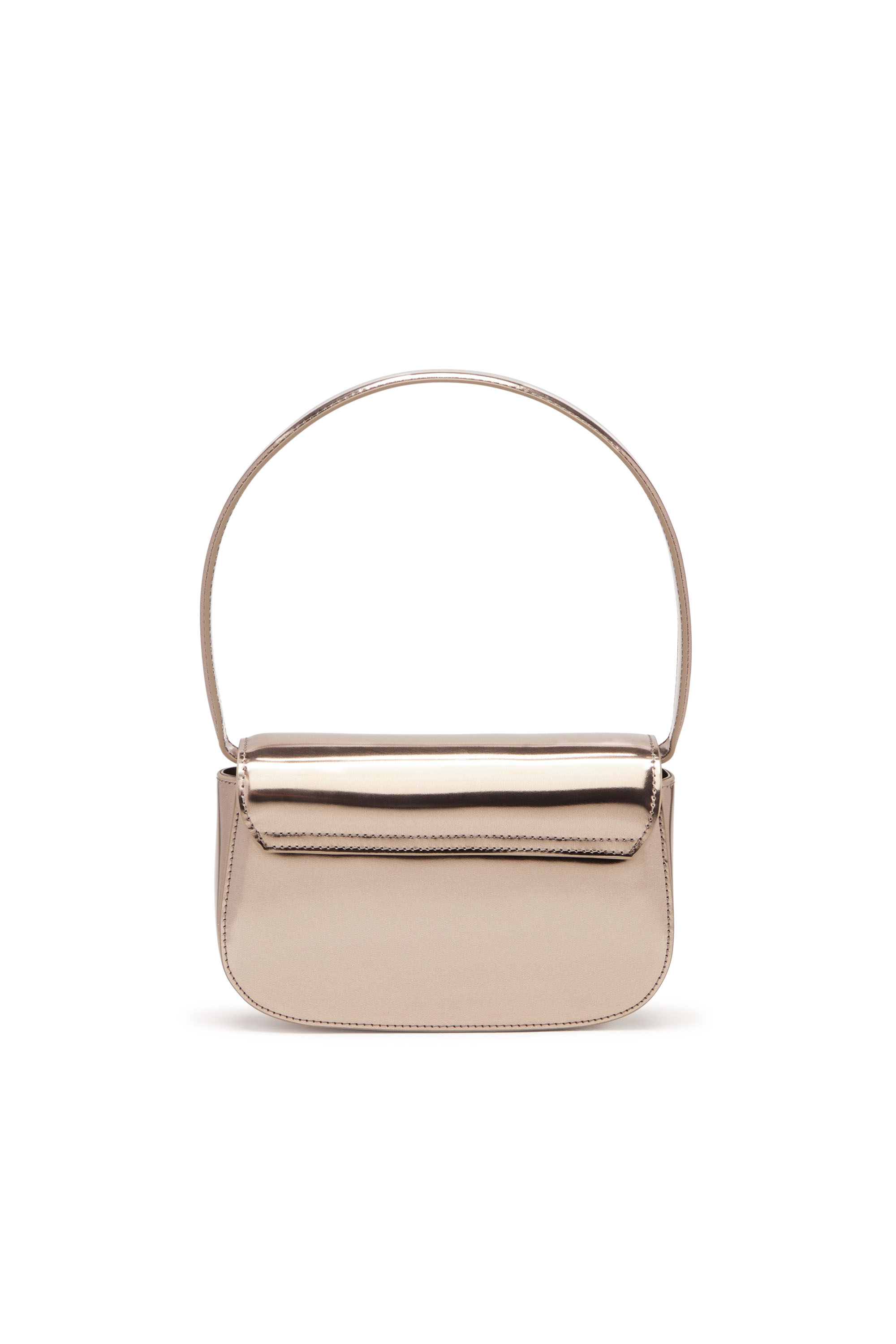 Diesel - 1DR, 1DR-Sac iconique à bandoulière en cuir effet miroir Femme in Marron - 2